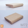 Nez de palier en bois - M72 - 1-1/16" x 4-1/4" -  Pour plancher 3/4" - Érable | Wood nosing - M72 - 1-1/16" x 4-1/4" - For 3/4" flooring - Maple