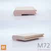 Nez de palier en bois - M72 - 1-1/16" x 4-1/4" -  Pour plancher 3/4" - Érable | Wood nosing - M72 - 1-1/16" x 4-1/4" - For 3/4" flooring - Maple