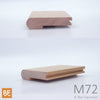 Nez de palier en bois - M72 - 1-1/16" x 4-1/4" -  Pour plancher 3/4" - Merisier | Wood nosing - M72 - 1-1/16" x 4-1/4" - For 3/4" flooring - Yellow birch