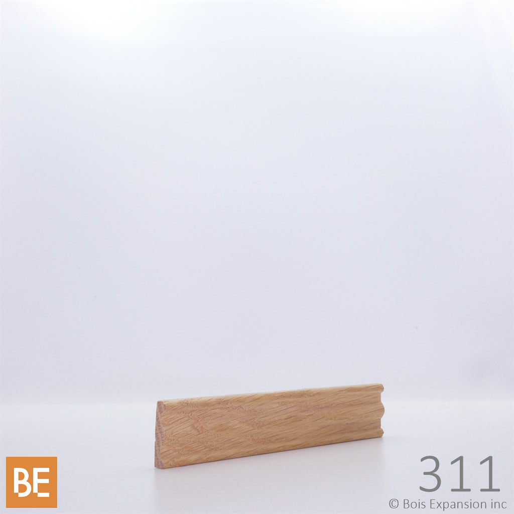 Petite moulure en bois - 311 - 7/32 x 1 - Chêne rouge | Small wood moulding - 311 - 7/32 x 1 - Red oak